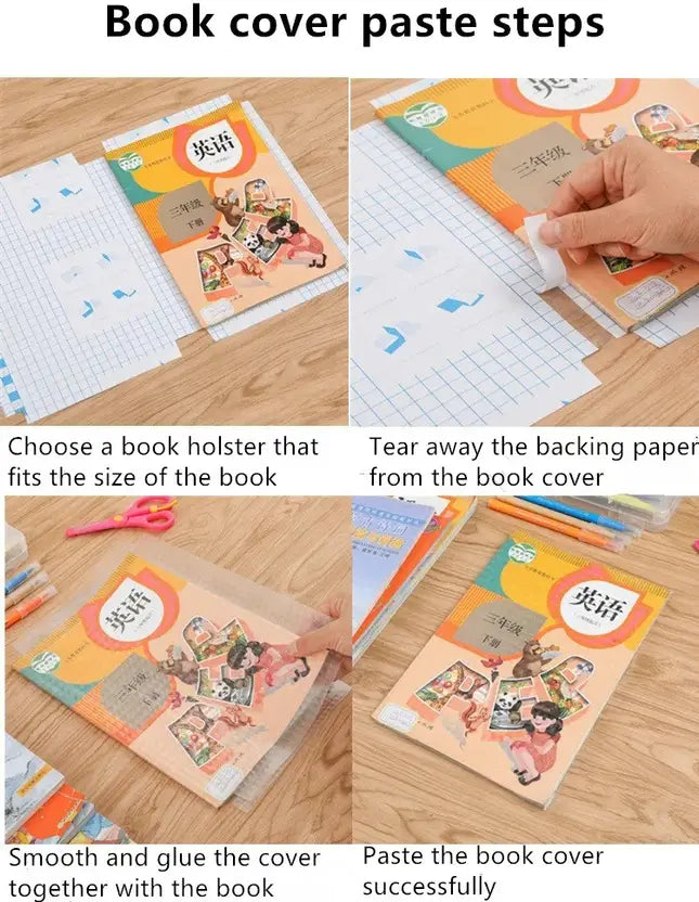 PageShield™ – Premium Transparent Book Covers, Waterproof(Set of 30)